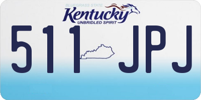 KY license plate 511JPJ
