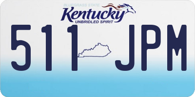 KY license plate 511JPM