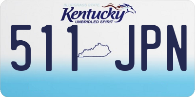 KY license plate 511JPN
