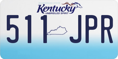 KY license plate 511JPR
