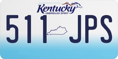 KY license plate 511JPS