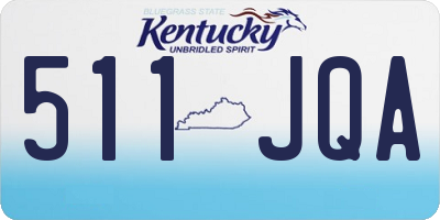 KY license plate 511JQA