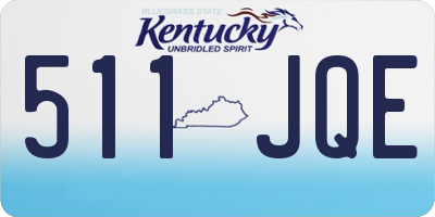 KY license plate 511JQE