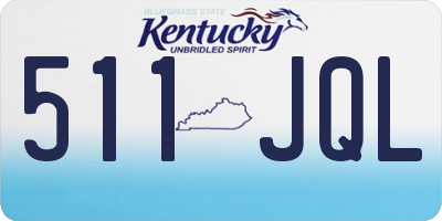 KY license plate 511JQL