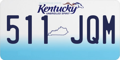 KY license plate 511JQM