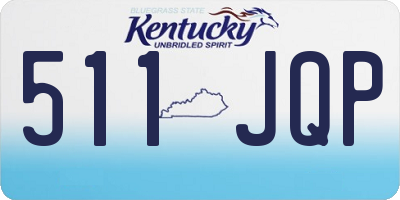 KY license plate 511JQP
