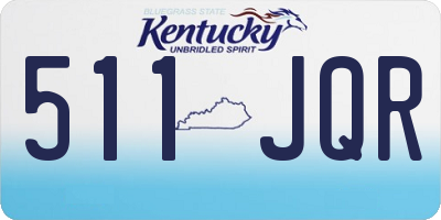 KY license plate 511JQR