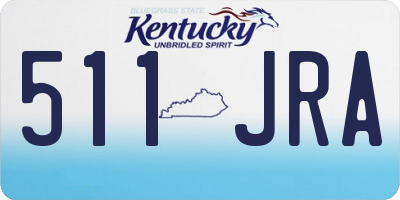 KY license plate 511JRA
