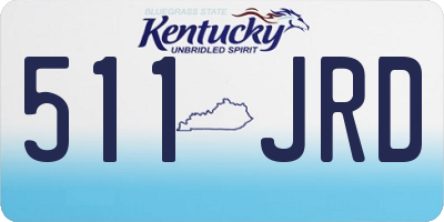 KY license plate 511JRD