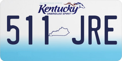 KY license plate 511JRE