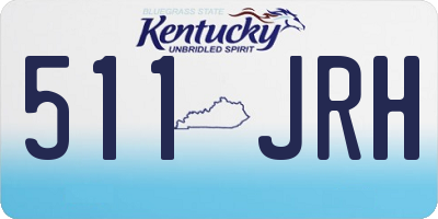 KY license plate 511JRH