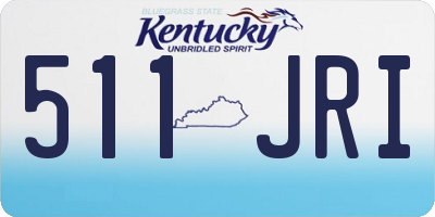KY license plate 511JRI