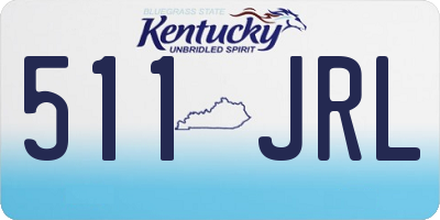 KY license plate 511JRL