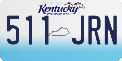 KY license plate 511JRN