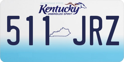 KY license plate 511JRZ