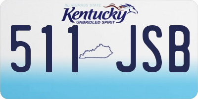 KY license plate 511JSB