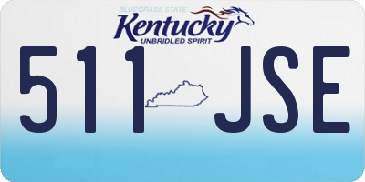 KY license plate 511JSE