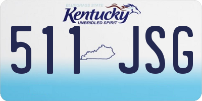 KY license plate 511JSG