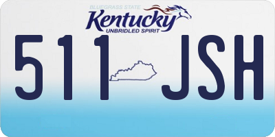 KY license plate 511JSH