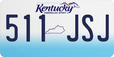 KY license plate 511JSJ
