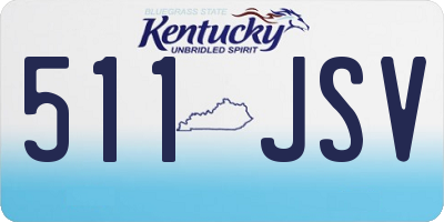 KY license plate 511JSV