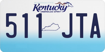 KY license plate 511JTA