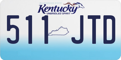 KY license plate 511JTD