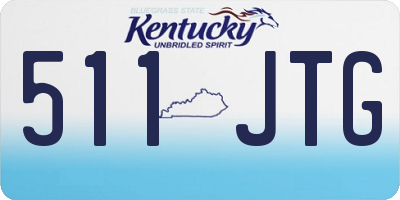 KY license plate 511JTG
