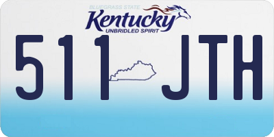 KY license plate 511JTH