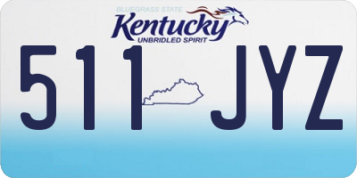 KY license plate 511JYZ