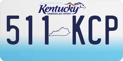 KY license plate 511KCP