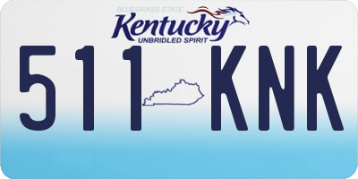 KY license plate 511KNK