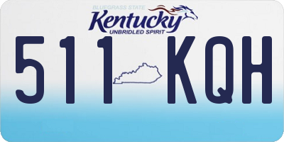 KY license plate 511KQH