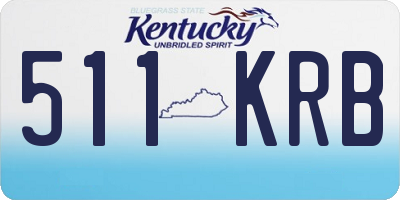 KY license plate 511KRB