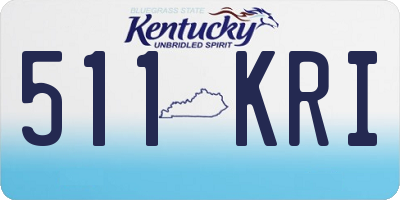 KY license plate 511KRI
