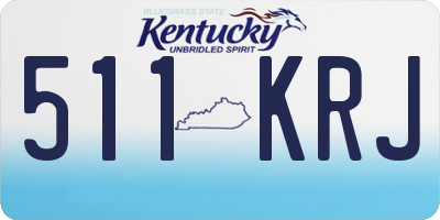 KY license plate 511KRJ