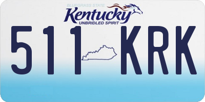 KY license plate 511KRK