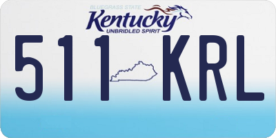 KY license plate 511KRL