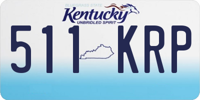 KY license plate 511KRP