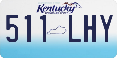 KY license plate 511LHY