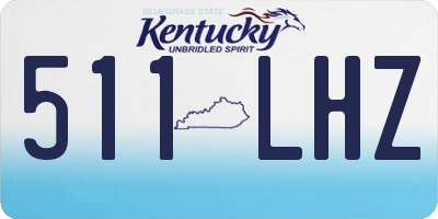 KY license plate 511LHZ