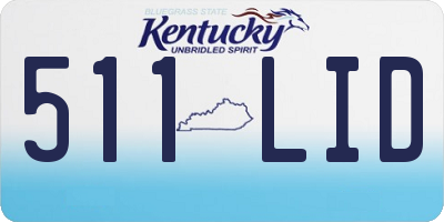 KY license plate 511LID