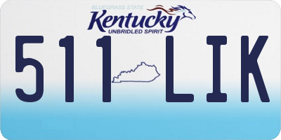 KY license plate 511LIK