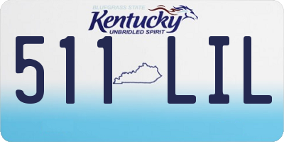 KY license plate 511LIL