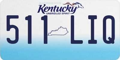 KY license plate 511LIQ