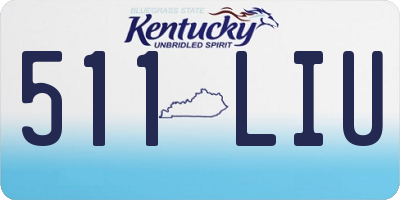 KY license plate 511LIU