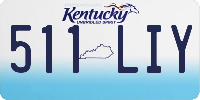 KY license plate 511LIY