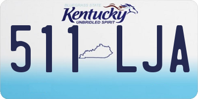 KY license plate 511LJA