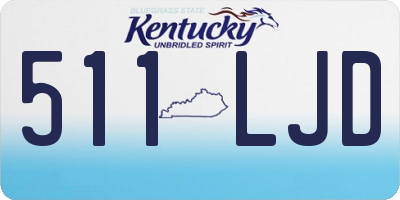 KY license plate 511LJD