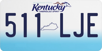 KY license plate 511LJE